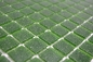 Preview: Mosaique aspect piscine verre vert fonce brillant - 10 feuilles de mosaique