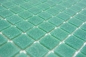 Preview: Mosaico piscina vetro ottico turchese lucido - 10 fogli di mosaico