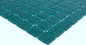 Preview: Mosaic tiles, pool look, glass, dark turquoise, glossy - 10 mosaic sheets