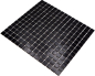 Preview: Mosaik Pooloptik Glas schwarz glaenzend - 10 Mosaikblaetter