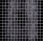 Preview: Mosaik Pooloptik Glas schwarz glaenzend - 10 Mosaikblaetter