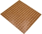 Preview: Piscine Mosaique Mosaique de verre Marron Spots - 10 tapis de mosaique