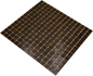 Preview: Mosaique de piscine Mosaique de verre Marron fonce Spots