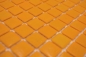 Preview: Schwimmbad Mosaik Fliese Poolmosaik Glasmosaik Hell Orange