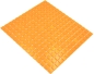 Preview: Mosaique aspect piscine verre orange brillant - 10 feuilles de mosaique
