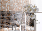 Preview: Carreau de mosaique de verre Marron fonce Marron dore Marron dore Carreau mural Carreau de cuisine Salle de bain - 54-1306