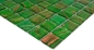 Preview: Mosaico mosaico de vidrio verde perla claro verde claro dorado cobre irisado