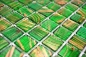 Preview: mosaique de verre carreau de mosaique vert perle clair vert clair or cuivre changeant