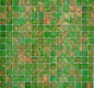 Preview: Mosaico mosaico de vidrio verde perla claro verde claro dorado cobre irisado