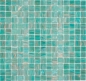 Preview: Mosaikfliese Glasmosaik Grün Türkis Kupfer changierend