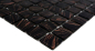 Preview: Mosaique de verre Carreau de mosaique noir cuivre iridescent