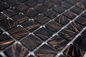 Preview: Mosaique de verre Carreau de mosaique noir cuivre iridescent