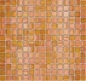 Preview: Mosaikfliese Glasmosaik Goldbraun Kupfer