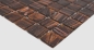 Preview: Glass mosaic mosaic tile dark brown gold copper iridescent