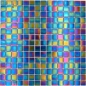 Preview: Azulejo de mosaico de vidrio Iridium Black Rainbow Flip Flop Colours - 240-WA48