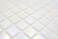 Preview: Mosaico in vetro bianco Iridium Classic