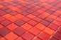 Preview: Glasmosaik Mosaikfliese Rot Dunkelrot Fliesenspiegel Wandverkleidung - 58-0009