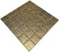 Mobile Preview: Keramikmosaik Fliese Gold Struktur Gehämmert Fliesenspiegel Wandfliese Küchenfliese - 16-0707