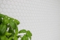 Preview: Mosaico esagonale uni bianco lucido in ceramica effetto esagono