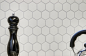 Preview: Mosaik Fliese Keramikmosaik Hexagon weiß matt 11B-0111