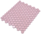 Preview: Mosaique Hexagon uni vieux rose brillant Ceramique aspect hexagonal