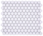 Preview: Mosaico de ceramica mosaico azulejo hexagono blanco mate esmaltado antideslizante R10B azulejo backsplash mosaico estera - 11H-0101-R10