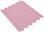 Preview: Mosaico Hexagono uni rosa oscuro R10B Ceramica aspecto hexagono mate