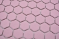 Preview: Keramikmosaik Mosaik Fliese Hexagon Rosa Matt Rutschsicher R10B Fliesenspiegel Mosaikmatte - 11H-1111-R10