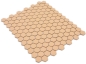 Preview: Mosaico esagonale uni ocra arancio R10B ceramica aspetto esagonale opaco