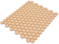 Preview: Mosaico de ceramica mosaico azulejo hexagono ocre naranja mate antideslizante R10B azulejo backsplash mosaico estera - 11H-1208-R10