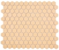 Preview: Keramikmosaik Mosaik Fliese Hexagon ockerorange Matt Rutschsicher R10B Fliesenspiegel Mosaikmatte - 11H-1208-R10