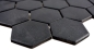 Preview: Ceramic mosaic tile Mosaic mat Hexagon Black Non-slip R10B Tile backsplash Mosaic tile - 11H-0303-R10