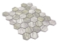 Preview: Mosaic hexagon CURIO wood gray ceramic hexagon look matt