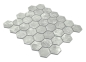 Preview: Mosaik Hexagon CURIO Marmor grau glänzend Keramik Hexagonoptik
