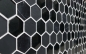 Preview: Mosaik Hexagon Glasmosaik Stein mix 3D schwarz Mix Transluzent Hexagonoptik matt