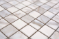 Preview: Jasba Agrob Buchtal Marble & More Mosaik Keramik Steinzeug carrara Optik white glänzend Mamoroptik Küche Bad Dusche JBMM17