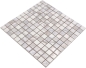 Preview: Jasba Agrob Buchtal Marble & More Mosaik Keramik Steinzeug carrara Optik white glänzend Mamoroptik Küche Bad Dusche JBMM17