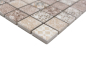 Preview: Mosaikfliesen Keramikmosaik Steinzeug beige-braun matt Retrooptik