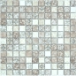 Preview: Mosaikfliesen Keramikmosaik Steinzeug beige-braun matt Retrooptik