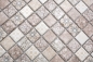 Preview: Mosaikfliesen Keramikmosaik Steinzeug beige-braun matt Retrooptik