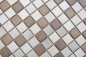 Preview: Mosaik Holzoptik Keramik Steinzeug wood-mix matt - 10 Mosaikblaetter