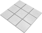 Preview: Mosaico retro in gres ceramico iceland white shiny - 10 fogli di mosaico