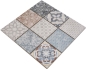 Preview: Jasba Pattern Mosaik Keramik Steinzeug mehrfarbig matt Retrooptik Küche Bad Dusche JBPV20