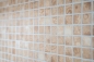 Preview: Mosaico cuadrado Laceo diseno ceramico beige aspecto mate