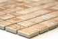 Preview: Mosaico cuadrado Laceo diseno ceramico beige aspecto mate