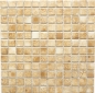 Preview: Mosaico cuadrado Laceo diseno ceramico beige aspecto mate