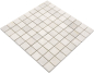 Preview: Mosaico cuadrado uni Botticino Anticato marmol blanco mate