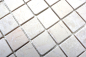 Preview: Mosaico cuadrado uni Botticino Anticato marmol blanco mate
