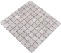 Preview: Mosaico cuadrado uni rayas gris marmol gris mate