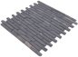 Preview: Mosaique Brick uni Nero Marquina Marbre aspect maconnerie noir mat